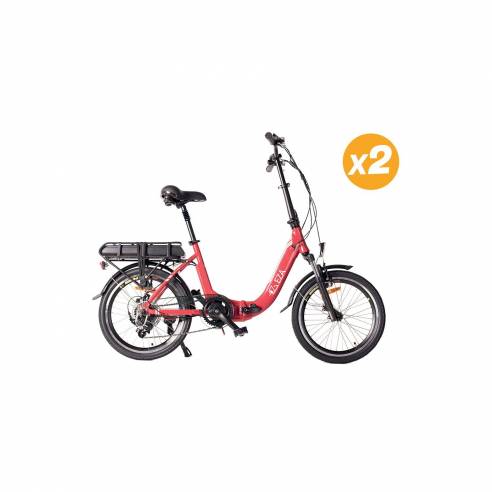 2 E-Bikes Komfort von rot Eza RG-BQLD1269