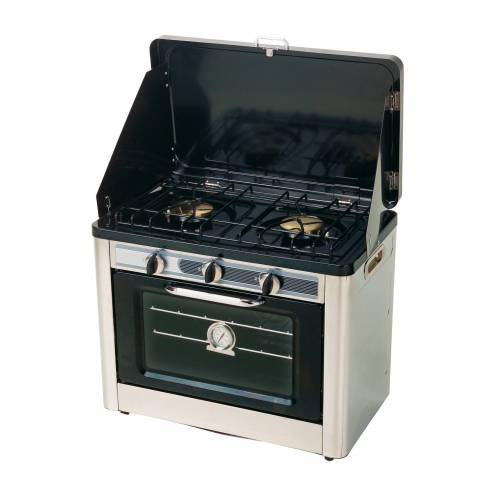 Kombinierter Ofen und Heizung 2 Gasfeuer Wol RG-215747C