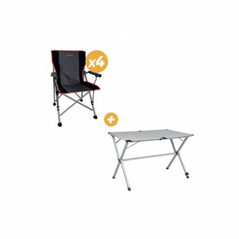 Pack Tisch Gap Less und 4 Stühle Easy Life Baya Sun RG-BQLDQQ126